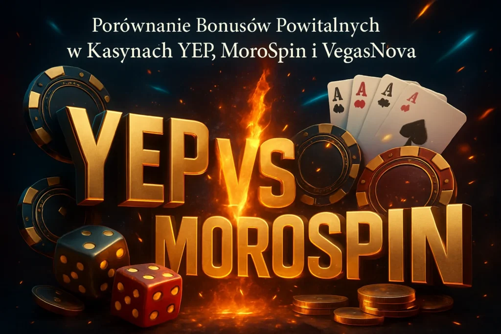 Porównanie Bonusów Powitalnych w Kasynach YEP, MoroSpin i VegasNova — Poradnik-kasyna